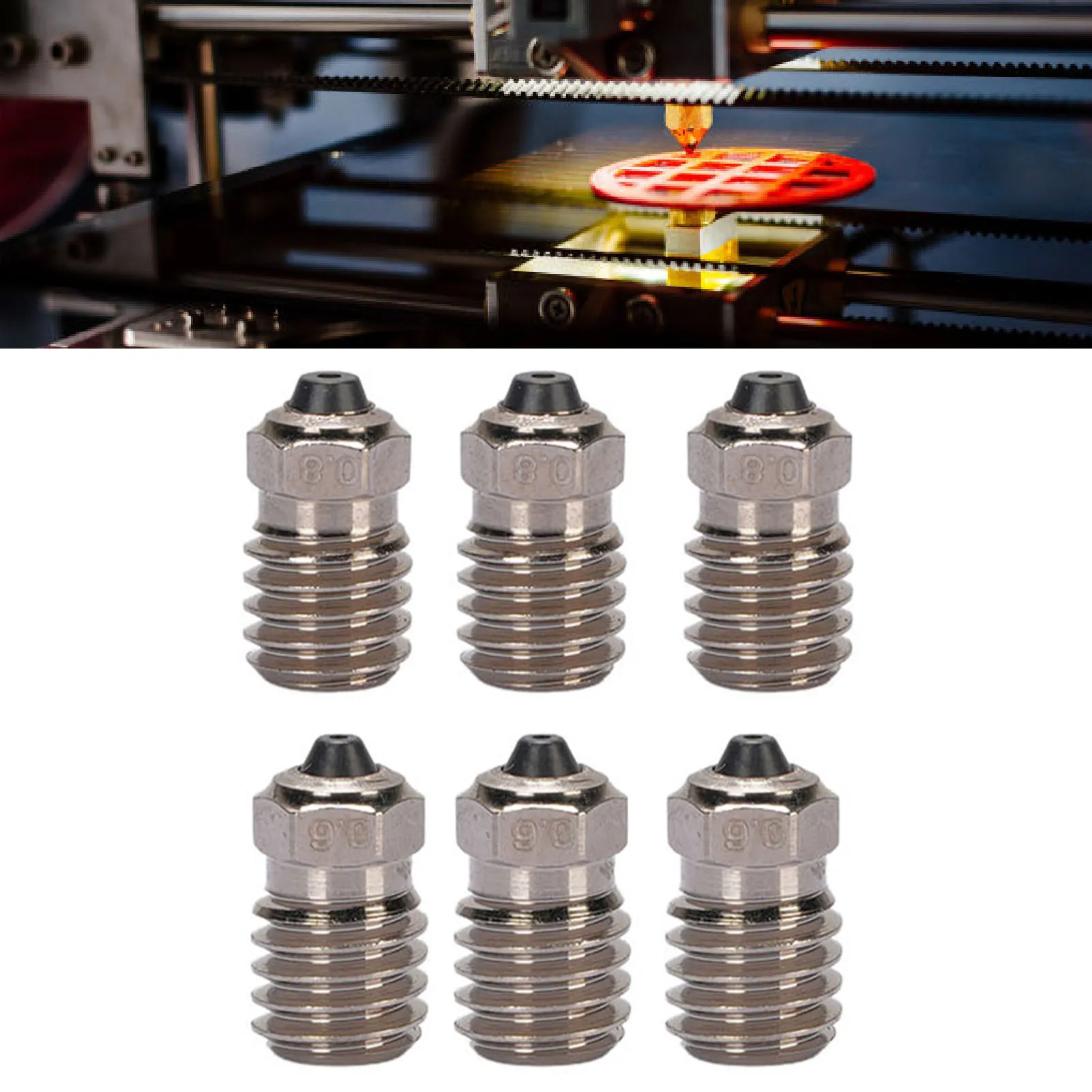 

3D-принтер, насадка из закаленной стали, высокая точность, никелирование, высокая термостойкость, насадка Hotend экструдера для X1 P1P