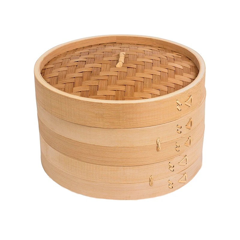 Wholesale, eco-friendly household bamboo steamer