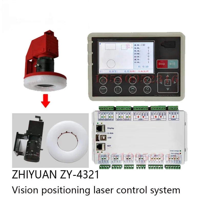 

Zhiyuan small vision CCD laser control system ZY-4321 for CO2 laser engraving and cutting machine camera scanning