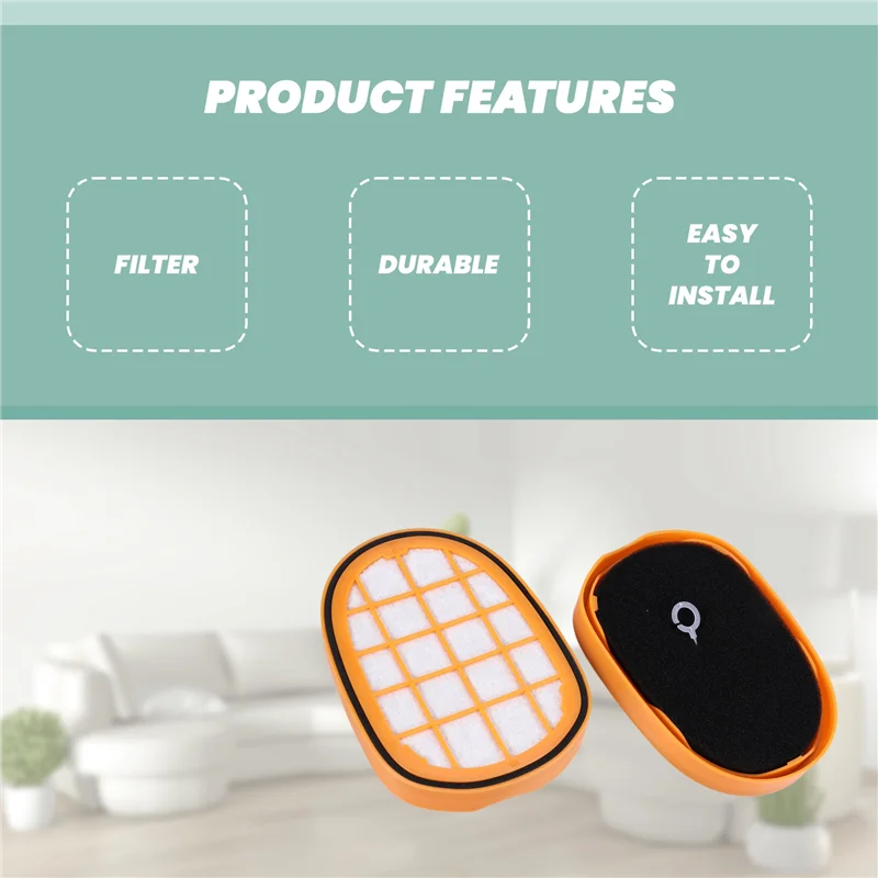 

【Hot Selling!】2Pcs Vacuum Cleaner Filter Accessories For FC6822 FC6823 FC6827 FC6908 FC6906 FC6904 Vacuum Cleaner Parts