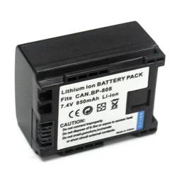 1x 7.4V 850mAH BP-808 BP 808 BP808 Li-ion Battery For Cannon BP-808 BP808 BP-809 BP819 BP827 FS300 FS100 XA10 VIXIA HG20 Battery