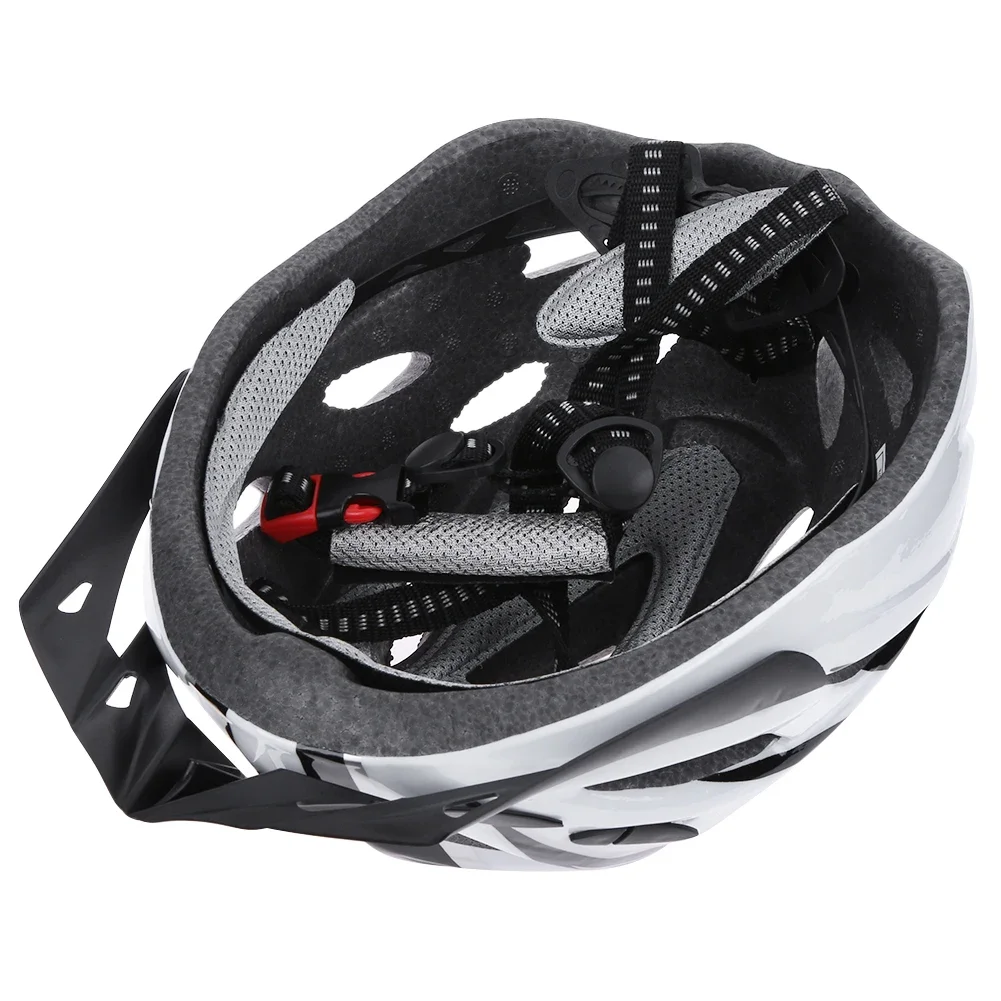 Casco da bicicletta leggero Hollow ventilato Comfort fodera casco da ciclismo casco regolabile per uomo adulto donna equitazione sicurezza