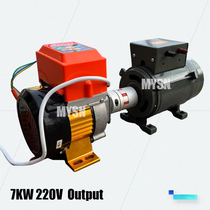 Free Energy 3KW 5KW Generator Set 220V Magnetic Alternator Low Speed 5000W Permanent Magnet Generator With 1KW Variable Motor