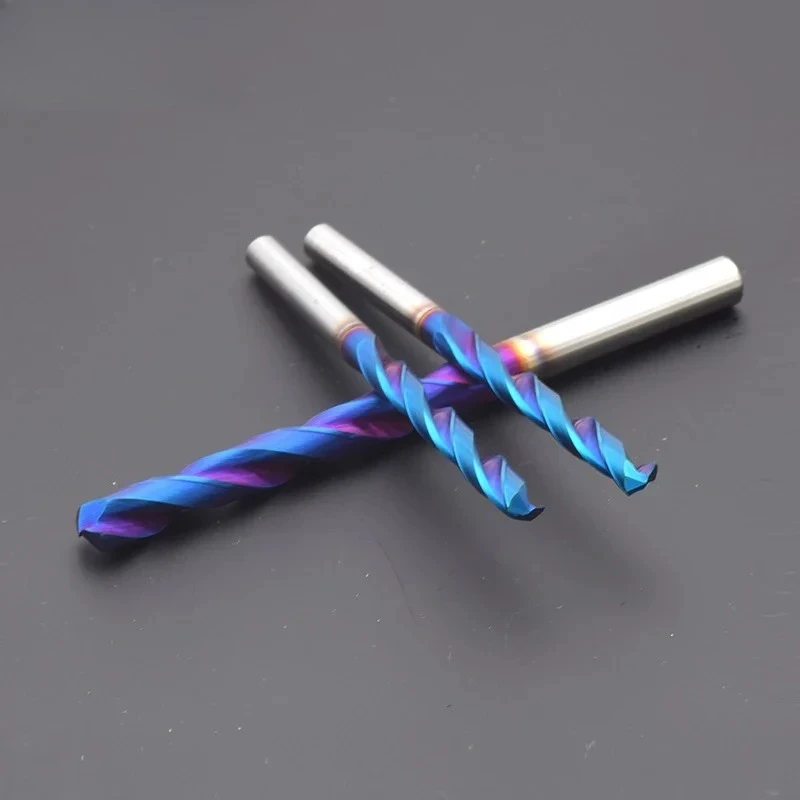 

Solid Carbide Twist Drill HRC65 60MM 80 100MM Lengthening Blue Coated 1-15mm CNC Machinery Tool Hard Metal Steel Drilling Metal
