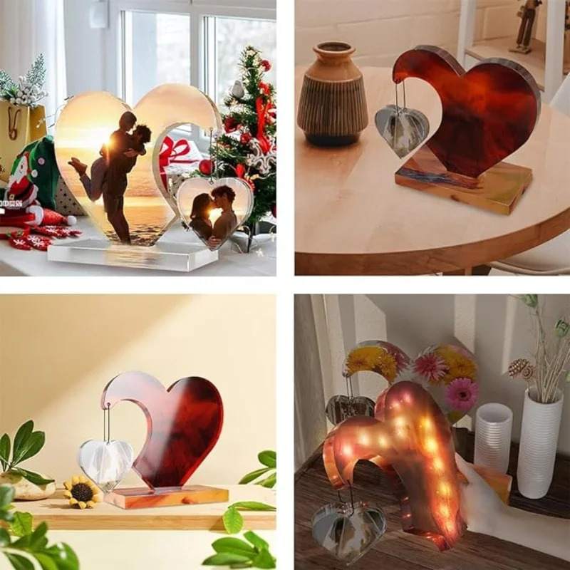 DIY Storage Box Crystal Epoxy Resin Mold With Lid jar Mirror Silicone Mold