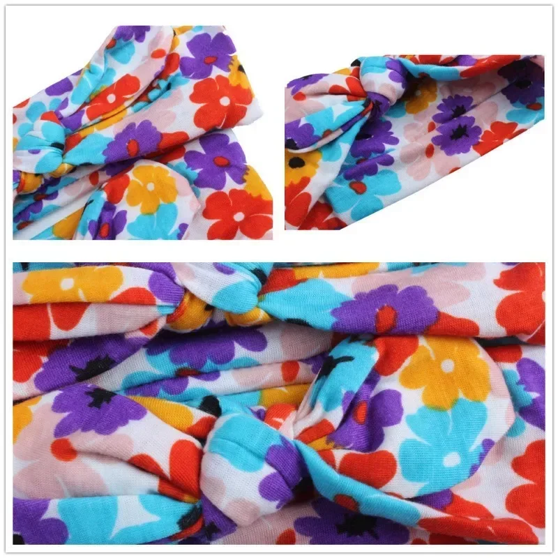 2pcs Parent-Child Headwear Mom Daughter Matching Hairband Set Turban Baby Girls Twist Knot Headbands Family Accessories