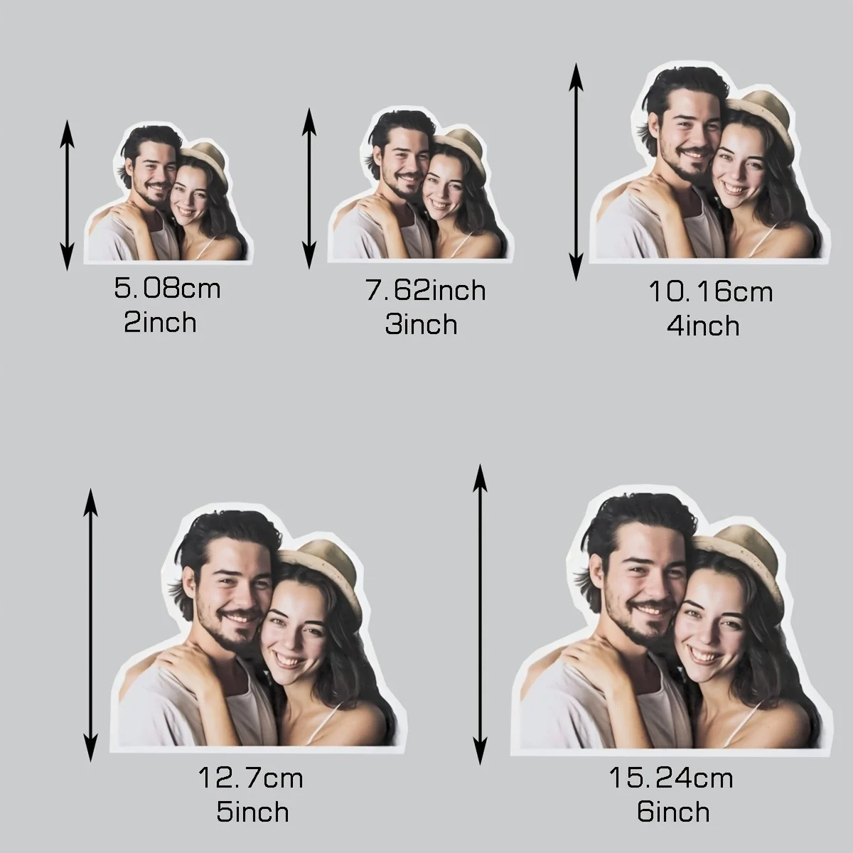 قطعة واحدة من الملصقات المخصصة تحويل أي صورة إلى ملصق - ملصق مخصص - صورة عائلية - صورة أطفال - صورة للحيوانات الأليفة - ملصق للمجلة