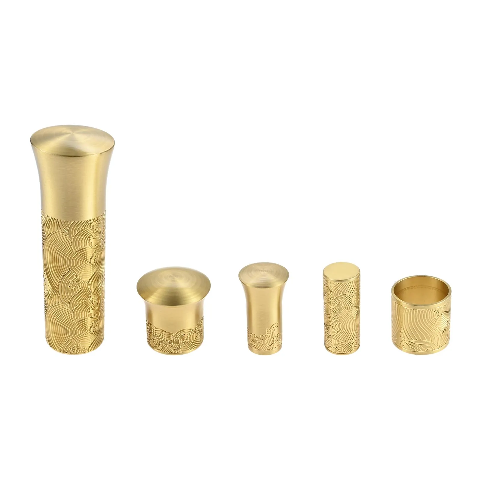 1 pezzo Coprigambe per mobili in oro Piede Punta in rame massiccio Ottone spazzolato Divano Tavolo Gambe per sedie Protezione inferiore Tappetino sicuro Decor
