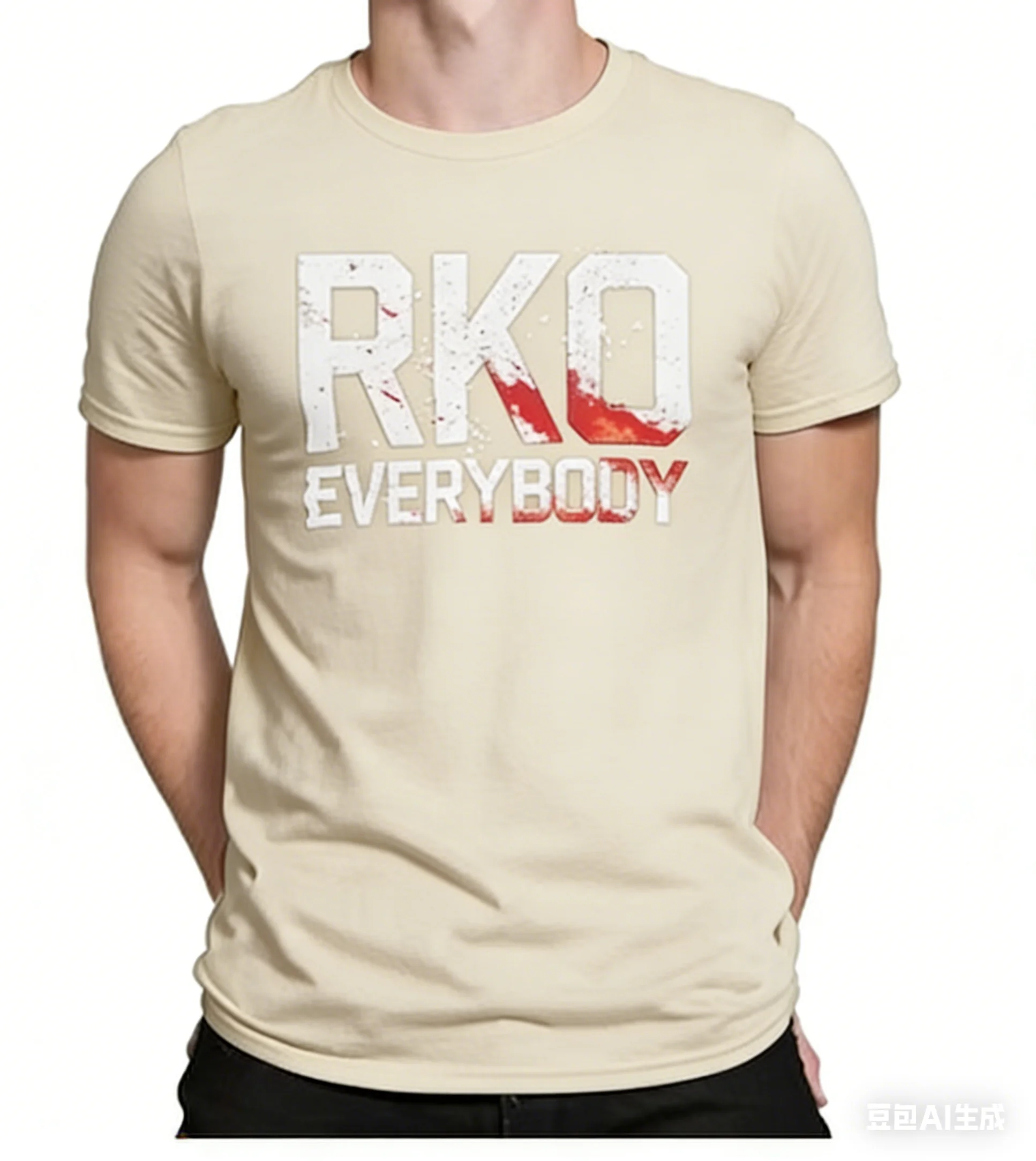 New Everybody Distressed Wrestling T Shirt Men Women Unisex Casual Cotton Short Sleeve Randy Orton Fans Graphic Tee Streetwear