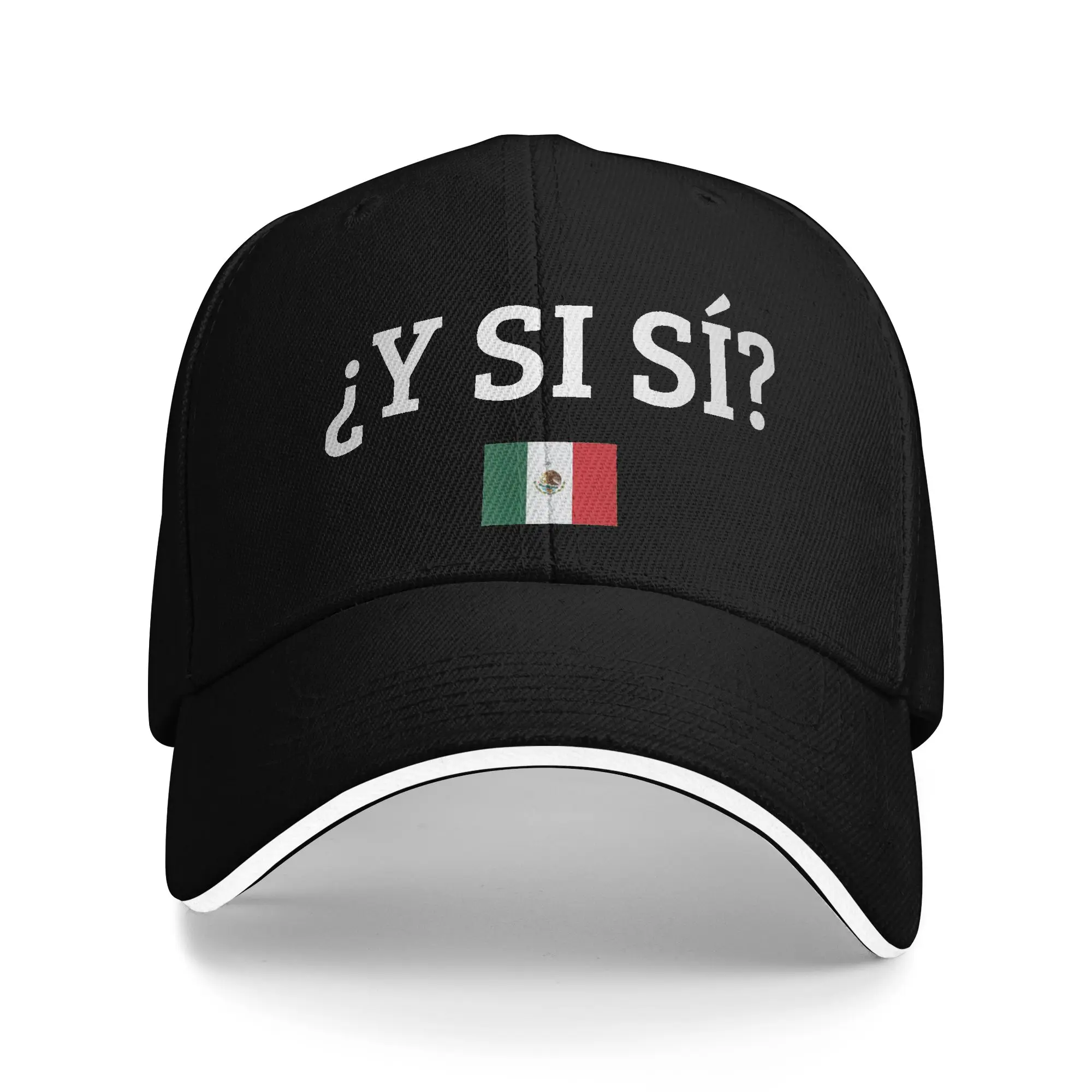 Casquette de baseball Y Si Si avec citation espagnole optimiste, drapeau du Mexique, réglable, pour hommes et femmes, mode, pêche, toutes saisons, adulte