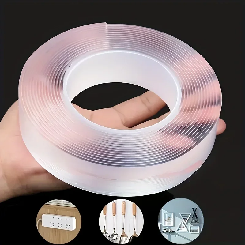 5M Dubbel Contact Nano Tape Krachtige Extra Sterke Zijkleefstof Voor Keuken En Badkamer Waterdicht En Reinigbaar Gereedschap - afbeelding 1