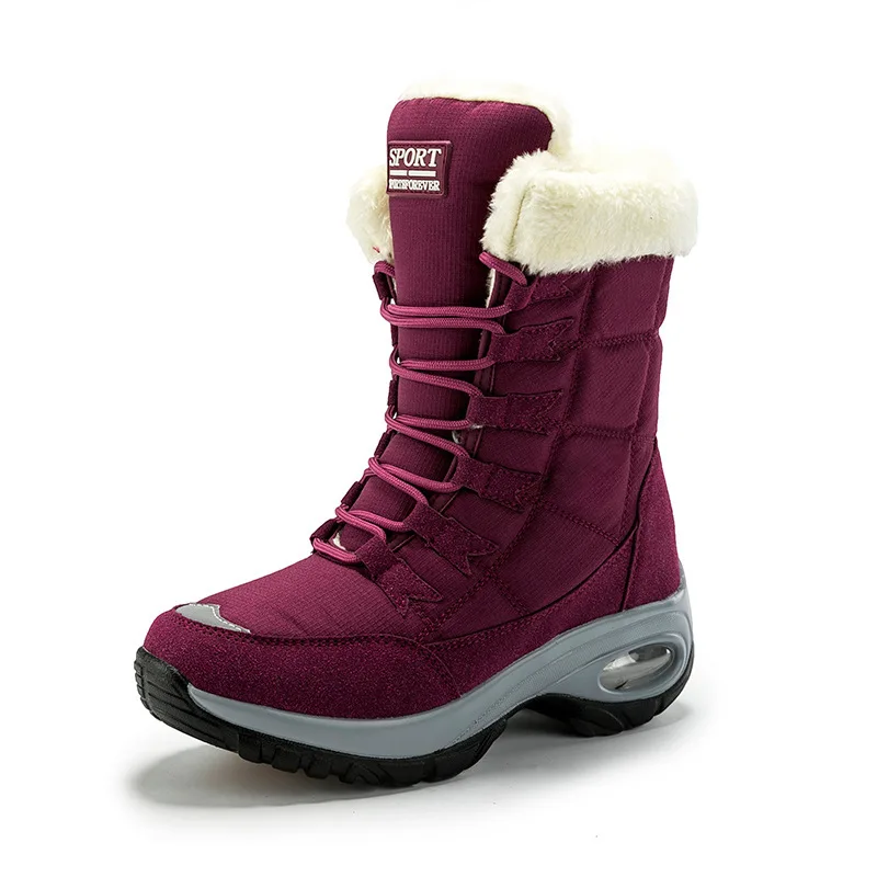 Boots Woman 2025 Trend Snow Soft Women Booties Platform Shoes Woman Fur Ankle Boots Casual Winter Shoes Boots Botas Mujer