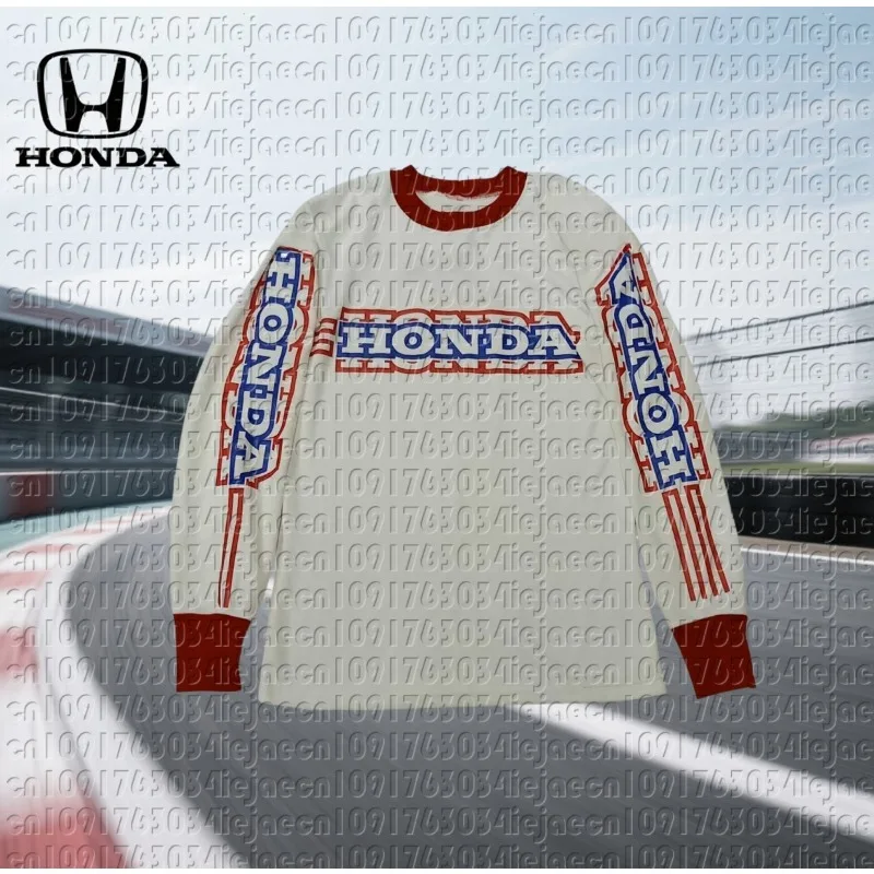 

Honda 2025 Motorcycle Jersey Long Sleeve Riding Shirt Breathable Dirt Bike Racing Gear Comfortable Off-Road Moto Top for Men