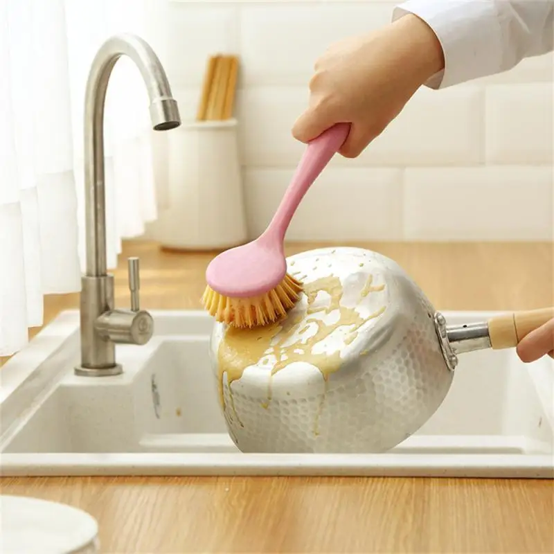 1PC Dish Brush Pot Brush Cleaning Products Tools For Home Dishwashing Non-stick Oil Brush Useful Things Accessories For Kitchen