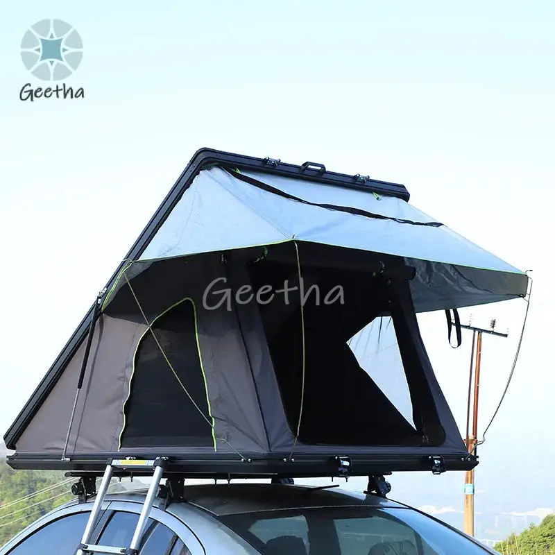 

Dachzelt 2024 Car Lightweight 2 Person Camping Triangle Hardshell Hard Shell Roof Top Tent Aluminum Rooftop Tent Hard Shell
