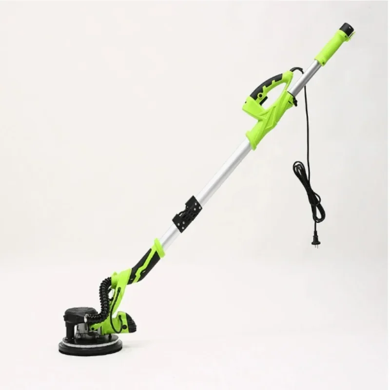 Foldable self-priming long pole wall wall sander polishing sandpaper machine wall dust-free putty machine double light strip