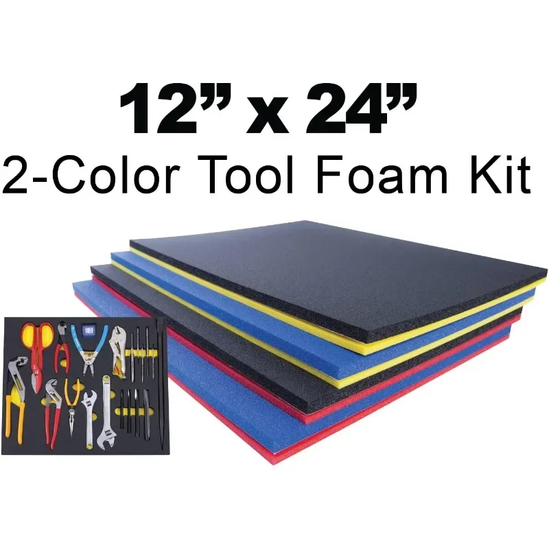 TOOL BOX SHADOW FOAM ORGANIZERS (2 COLOR) CUSTOM SIZE (12