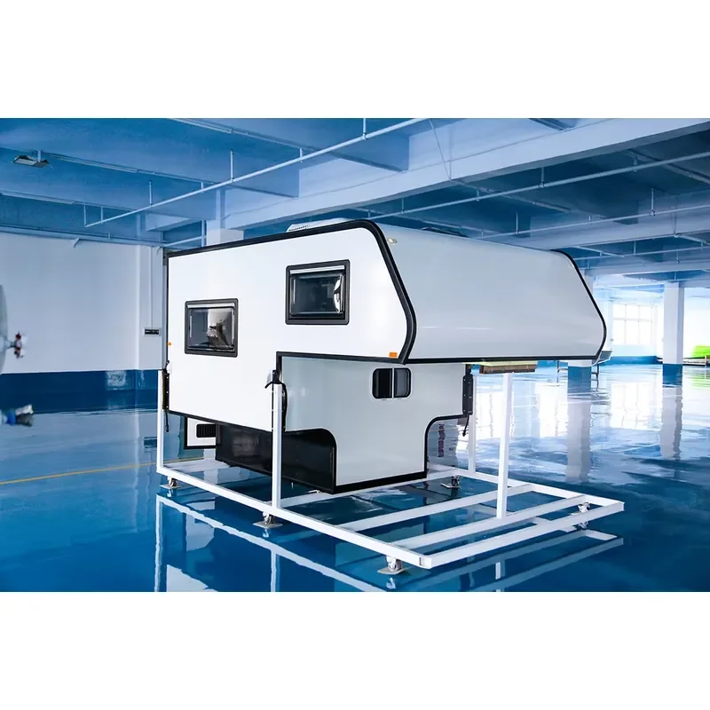 Kinlife Mini-189 Off-Grid Truck Camper for Pickup Full Kitchen Toilet Solar System Waterproof Aluminum RV for Off-Road LED