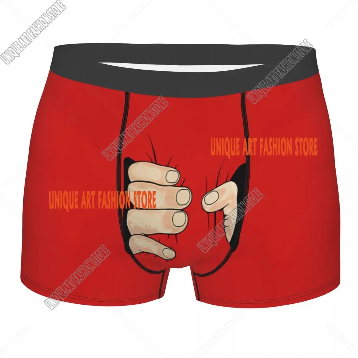

Custom Funny Big Hands Grabbing Boxer Shorts Men 3D Print Male Cartoon Humor Creative Underwear Panties Briefs Soft Underpants