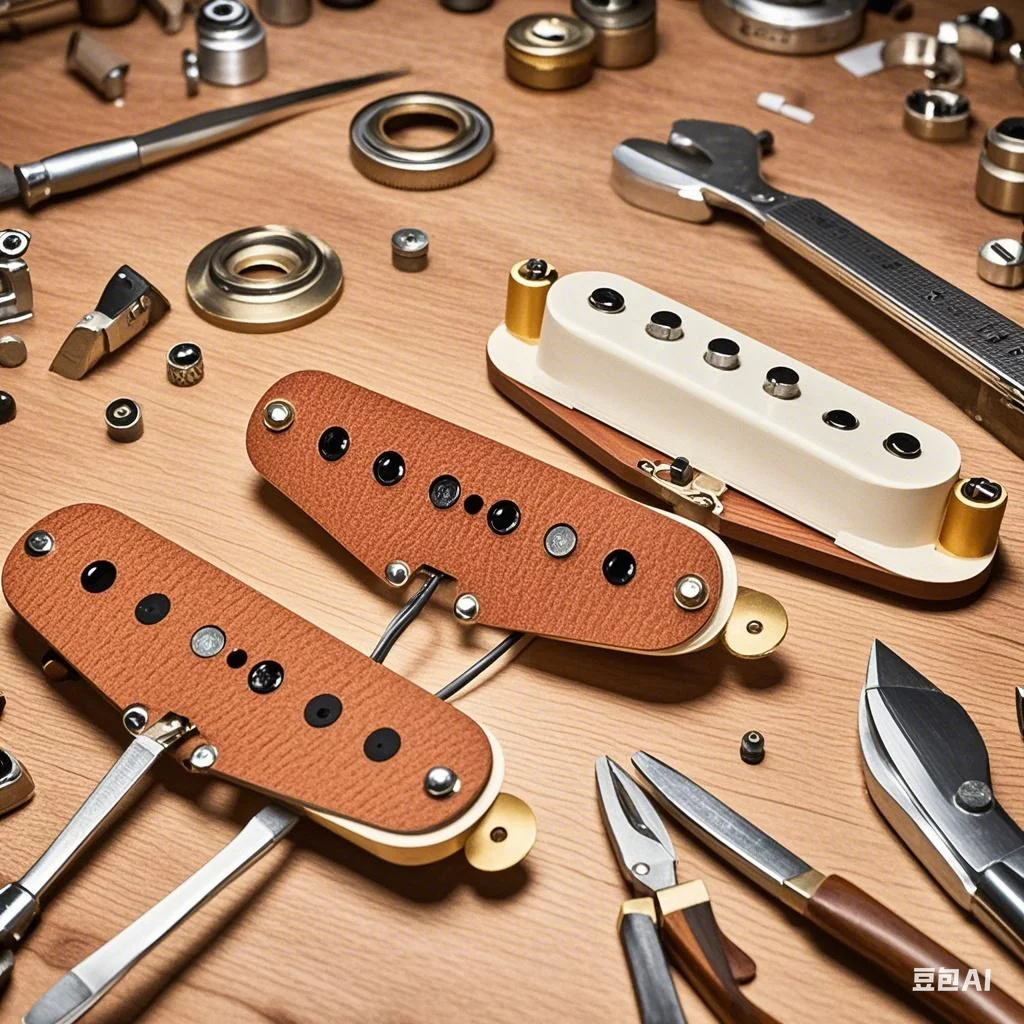 ST Style Vintage '57 Single Coil Pickup Set for Stratocaster - Handmade SSS Electric Guitar Pickups with Red Fiberboard (1 Set)