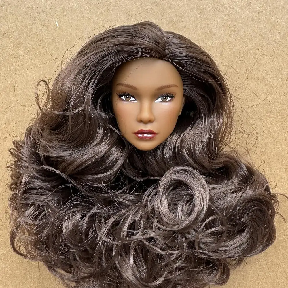 1/6 Maßstab Modellpuppenköpfe mit Maulwurfdetail, mehrfarbige Haaroptionen, braune, weiße, beige Hauttöne für Puppenbau-Sammlerstücke – Detail 21