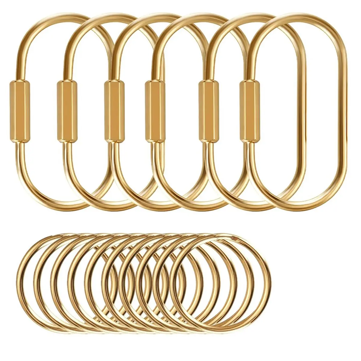 Best sales 2026 Muitcdo Brass Key Rings, Key Chain Organizer Holder for Men Women with Secure Locking