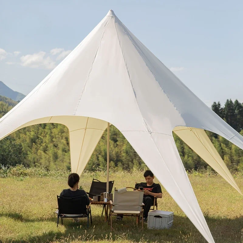 Lotus Cloud Roof Living Room Thickened Rain and Sun Protection Awning Extra Large Canopy Octopus Tent for Outdoor Camping