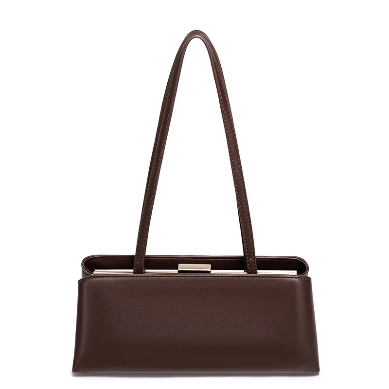 Women Luxury Designer Box Satchel Bag Medium Size Fashion Underarm Shoulder Bag Daily Commute Handbag