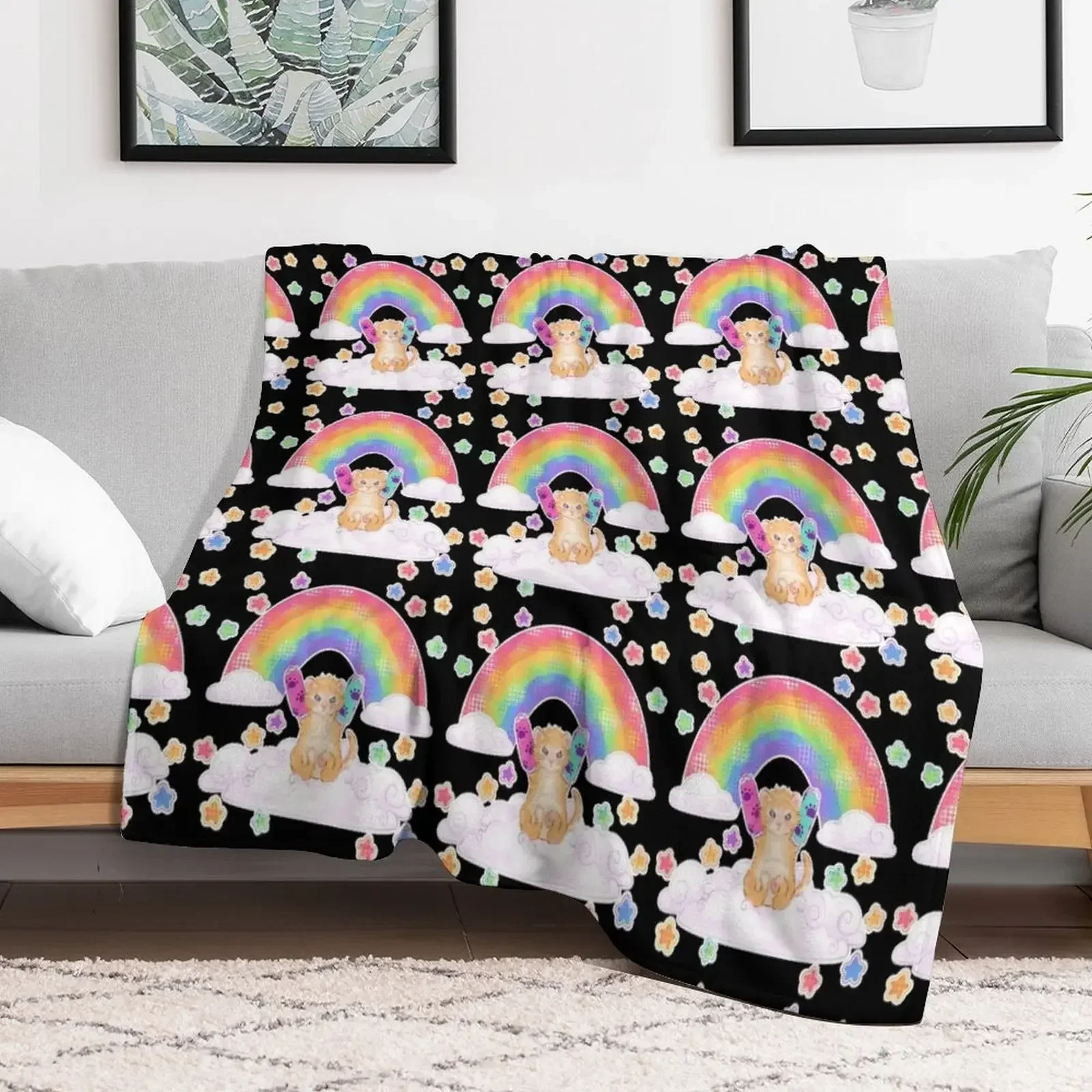 

Rainbonkers Throw Blanket Sleeping Bag warm winter decorative Kid'S Blankets