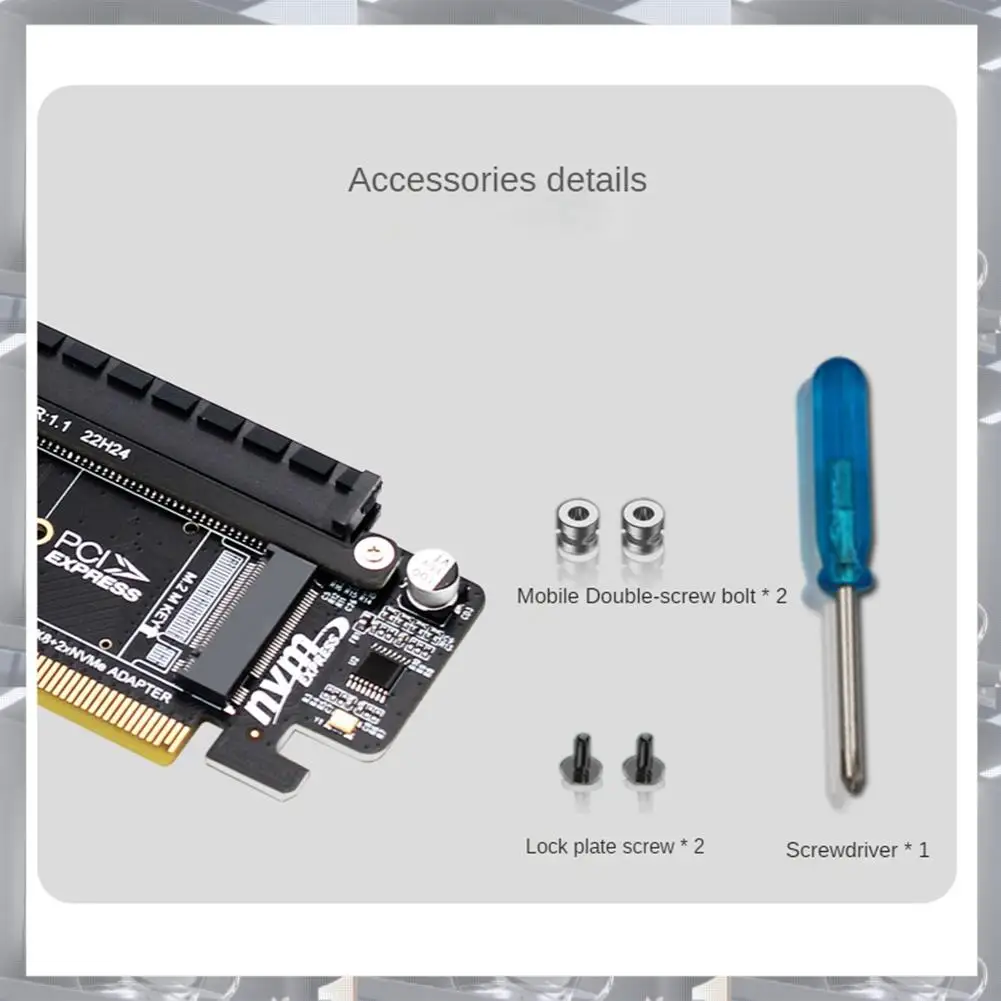 Hot Selling-PCIE X16 To M.2 NVME SSD Adapter Card PCIE X16 To X8+X4+X4 Quad VROC .2 Nvme Port,PCIE X16 To M.2 NVME SSD Adapter C