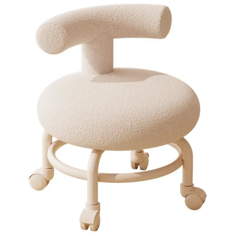 Cute, universal wheel, pulley stool, kindergarten, small bench, backrest