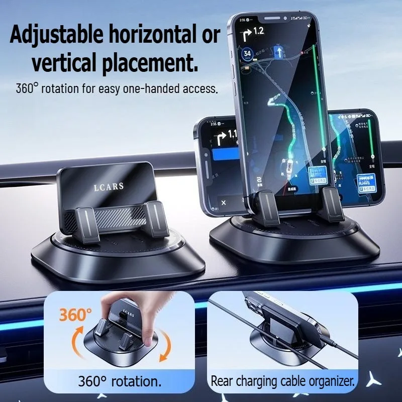 سيارة جبل حامل 360 درجة قطب لوحة القيادة لزجة حصيرة الهاتف دعم قوس للجوال الملاحة لتحديد المواقع جهاز اكسسوارات السيارات