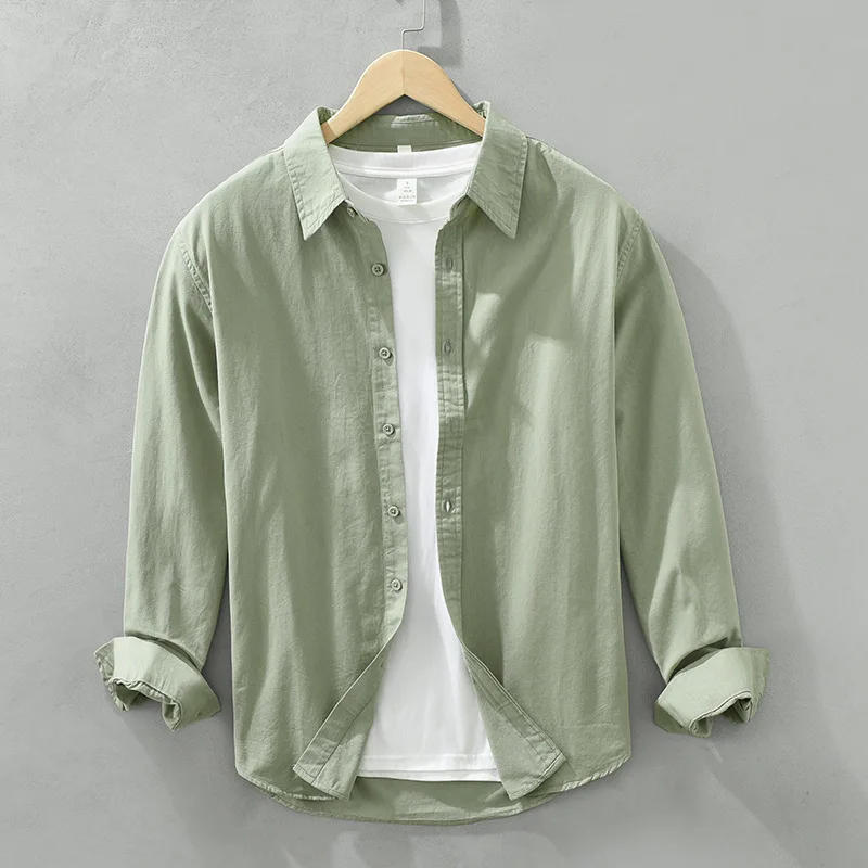 Long-sleeved Shirt Artistic Fresh Cotton Lapel