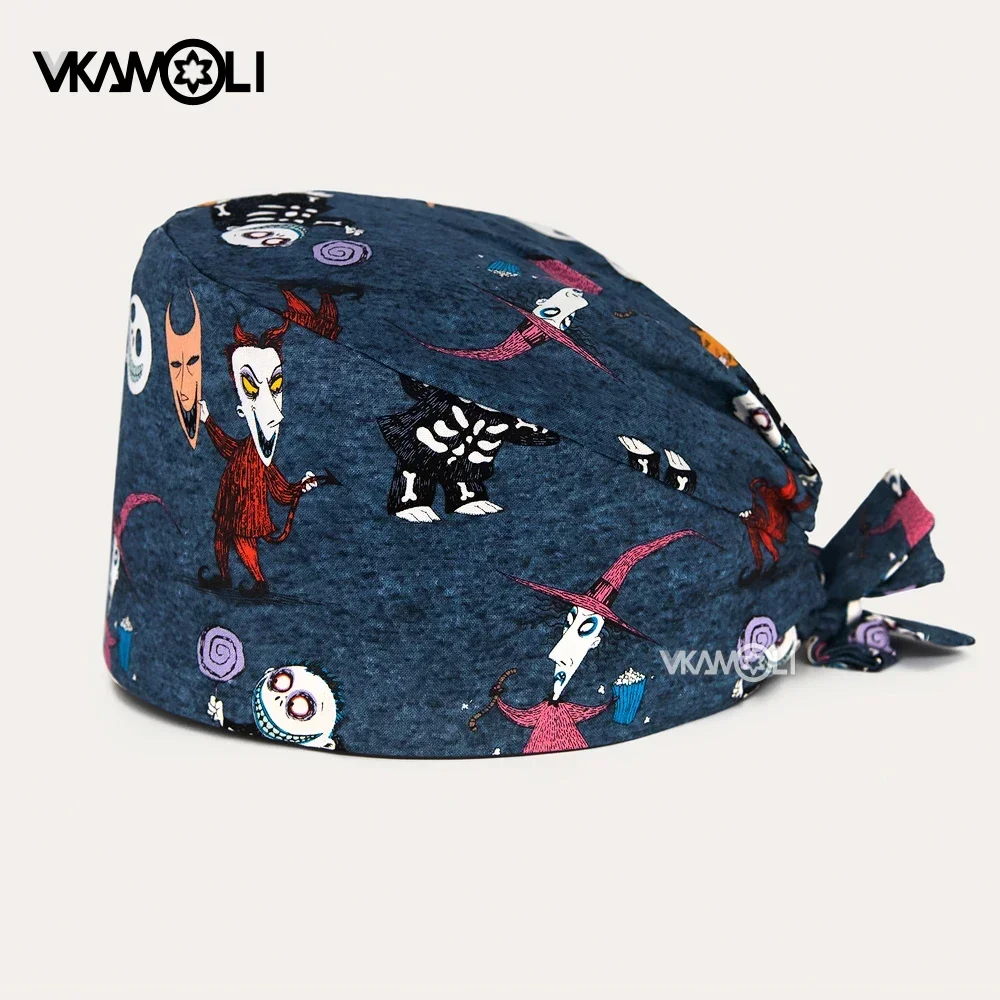 Modieuze en gepersonaliseerde gorros clinicos de mujer Dames en heren scrubhoed veterinaire verpleging Medische scrub caps