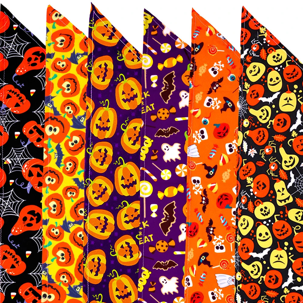 10/20PCS Pet Scarf For Dogs and Cats Halloween Party Dog Bandanas Adjustable Pet Triangular Scarf Dog Accessories Pet Supplies