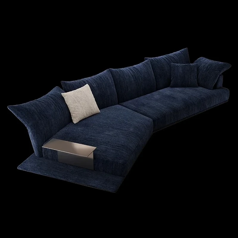 

Light luxury fabric petal sofa modern high-end sofa