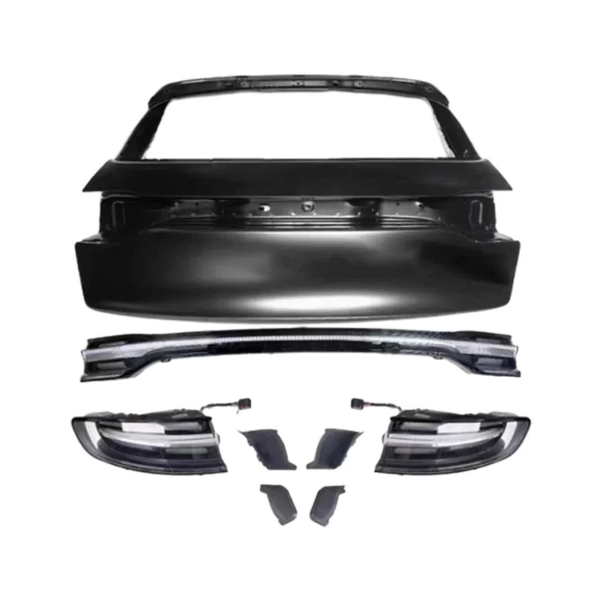 Car Tail Lights Trunk Cover For Porsche Macan 2014-2017 Upgraded 2023 Style LED Through Taillights Dynamic Turn Siganl Lamp