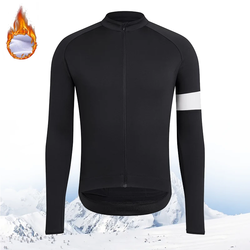 Winter Long Sleeves Cycling Jersey Winter Thermal Fleece Cycling Clothing Man\'s Bike Jersey MTB Road Bike Jacket Bicycle Shirt