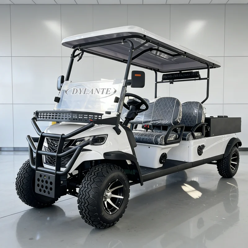 Hot Selling Go Kart High Speed Lithium Battery Mini 2 4 Seater Upgraded Golf Cart with Rear Cargo Box