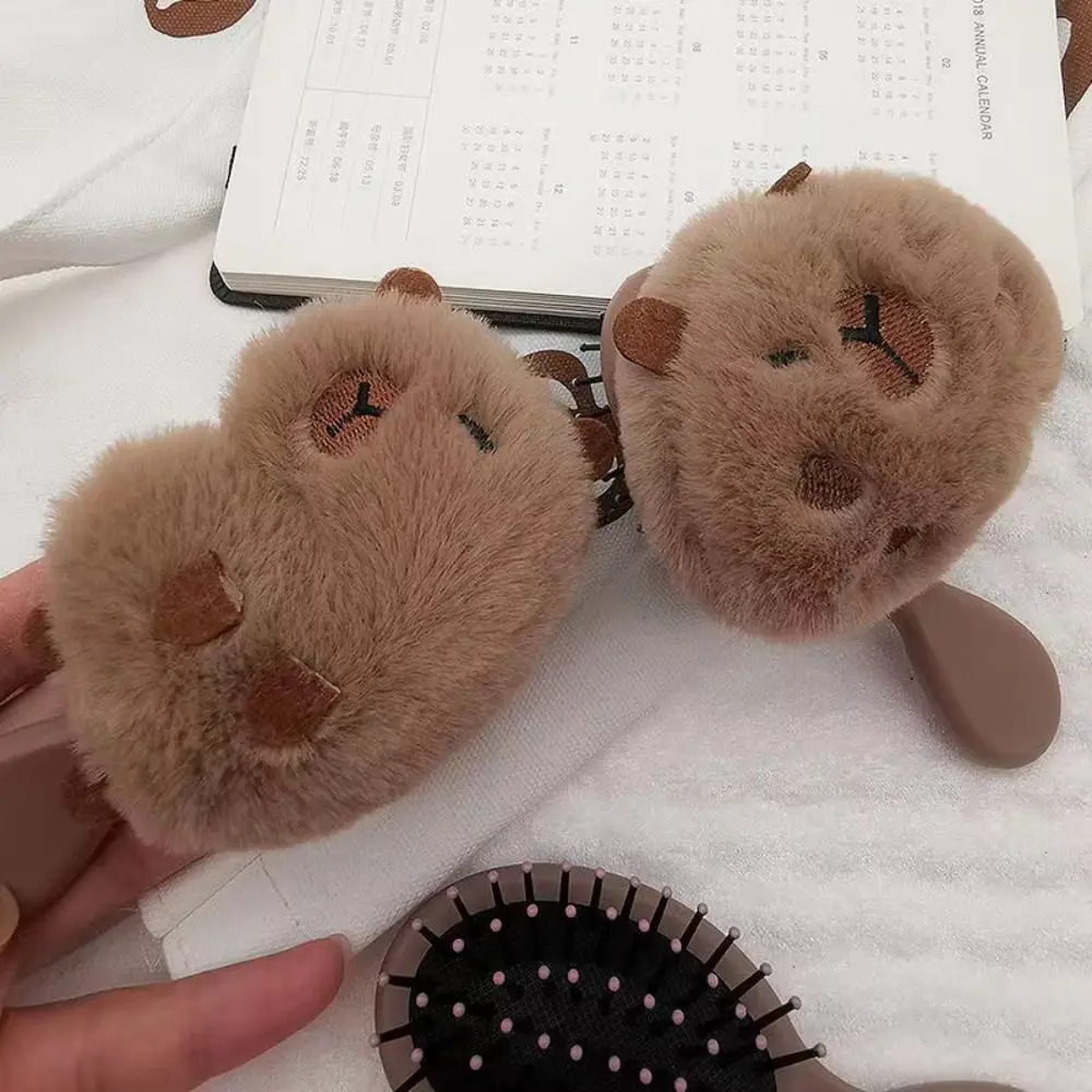 Portable Capybara Air Cushion Comb Compact Anti Static Airbag Comb Flexible Smooth Fluffy Massage Comb Student