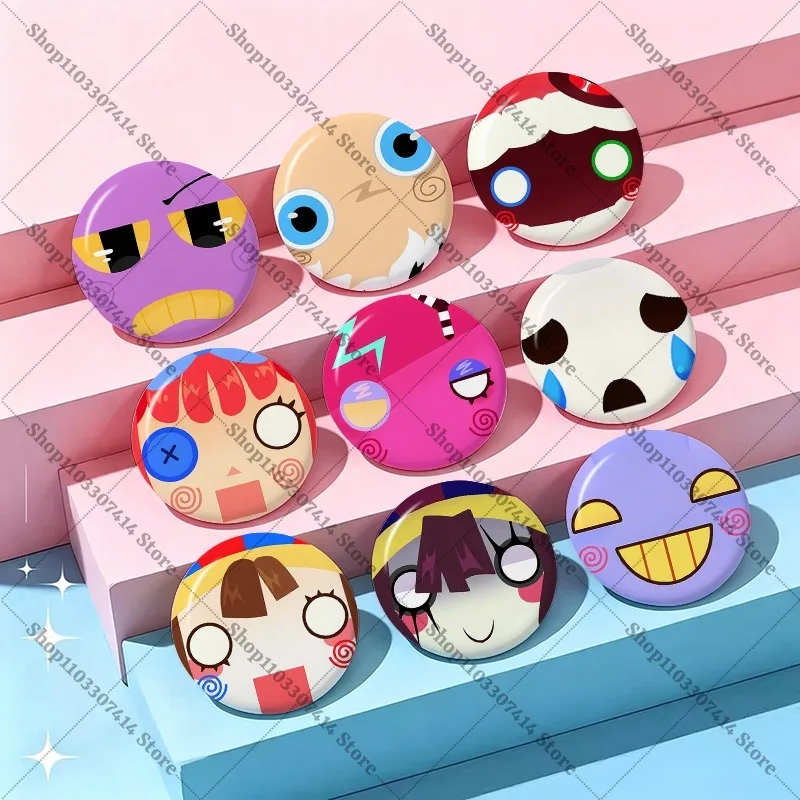 

5/10PCS Cartoon Cute Pin Set Accessories The Amazing Digitals Circus Anime Brooches Backpack Bag Ornament Creative Badge Gifts