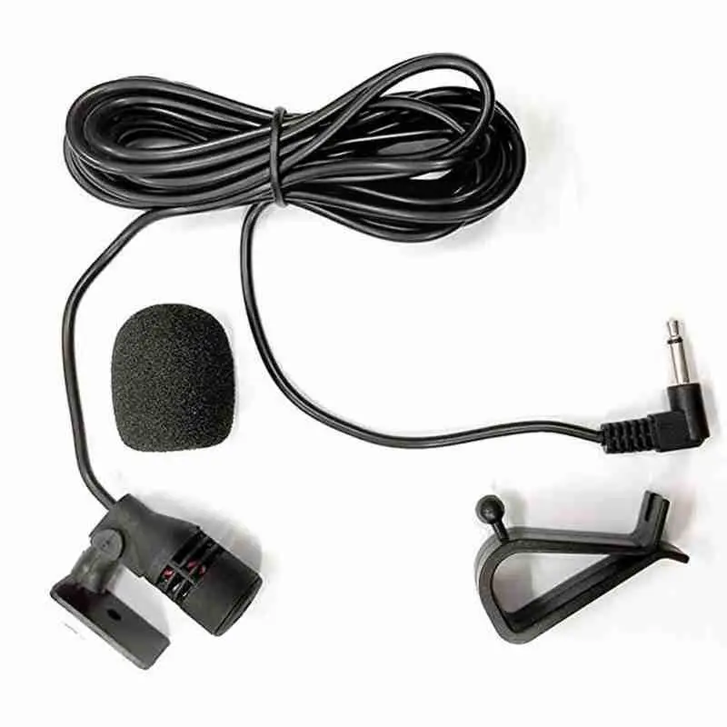 Car audio microphone clip jack plug microphone stereo mini wired external microphone suitable for car DVD radio professiona L5W8