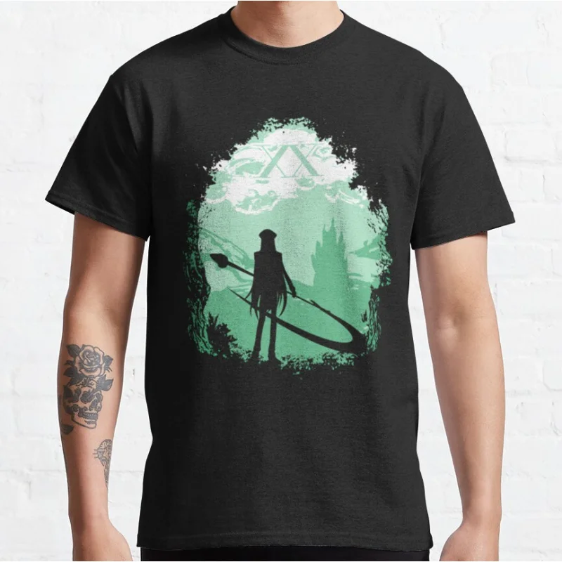 

Hunter 90s retro Anime hunter x hunter manga Hunters Short-sleeve crewneck T-shirt for men large size Adult Tops S-6xl