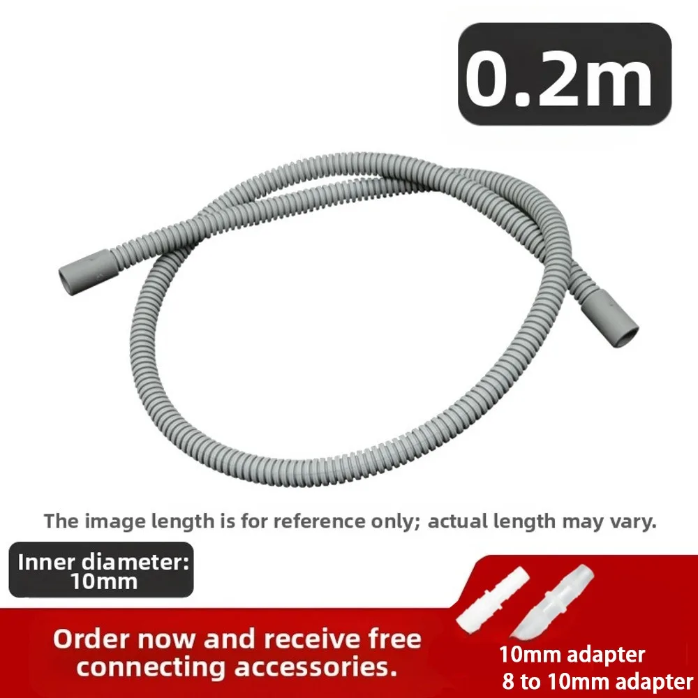 

10mm Dryer Drain with Adapter Replacement Dryer Extension Hose Multiple Sizes for Midea for Haier for Siemens Dryers