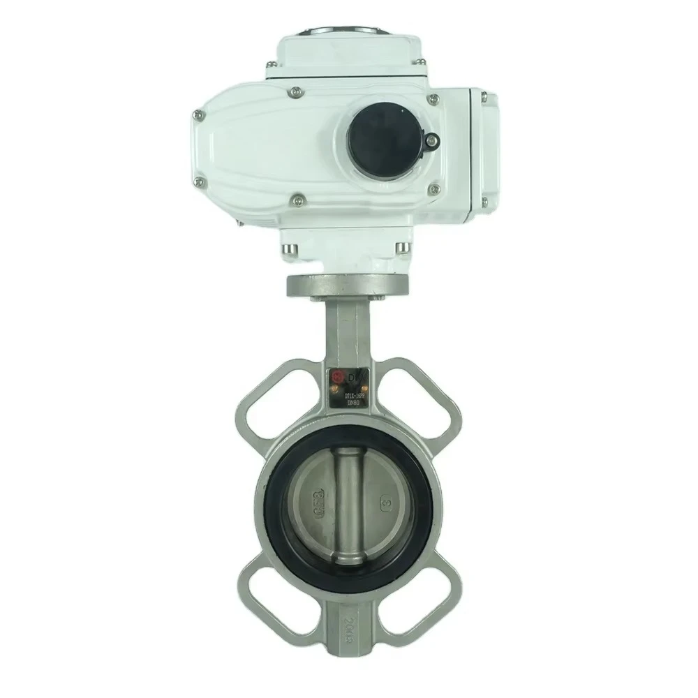

Electric Butterfly Valve PN 16 Stainless Steel 304 Intelligence Electric Actuator Butterfly Valve 24VDC PTFE Wafer Type