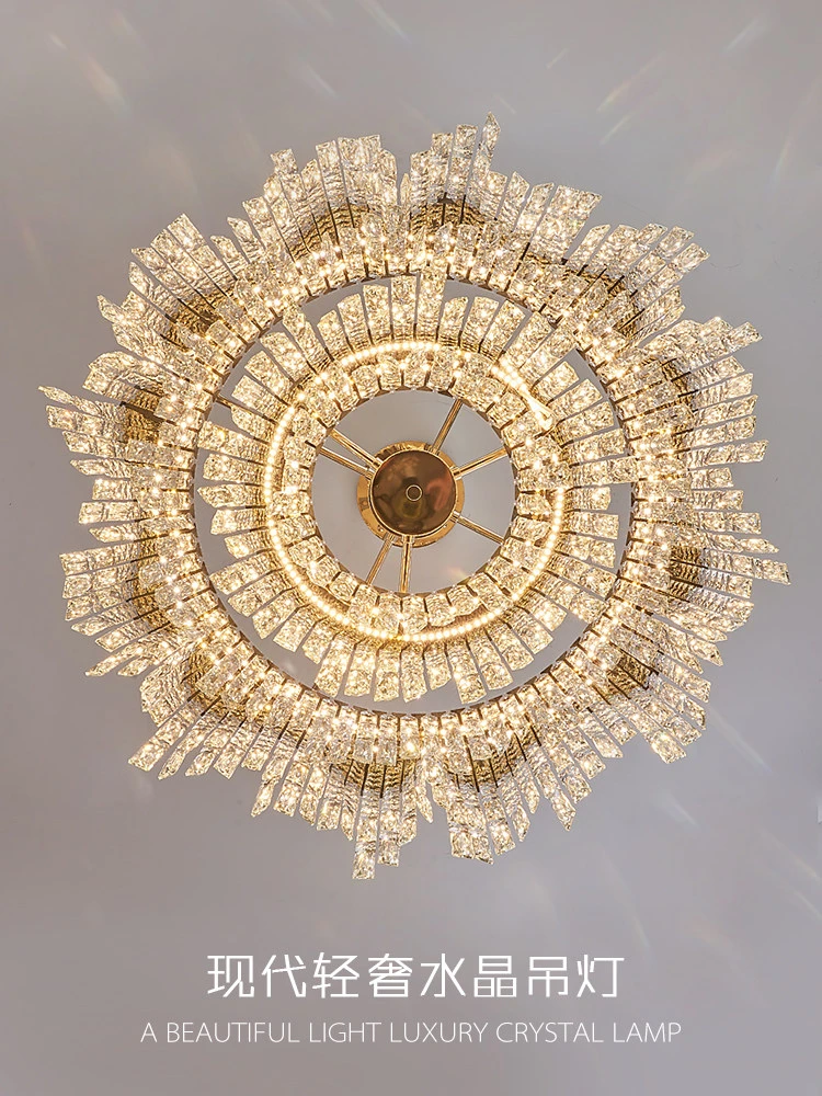 Living Room Crystal Chandelier 2025 New Light Luxury Dining Room Light Modern Simple Bedroom Study Creative Lighting Fixtures
