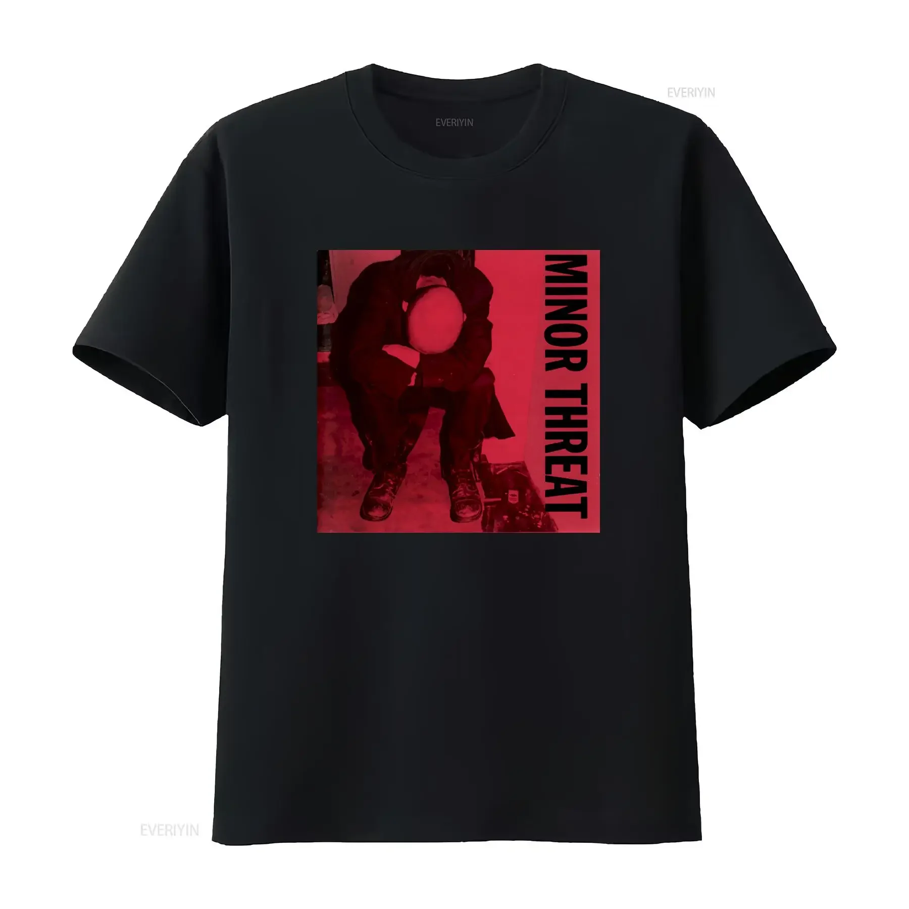 Minor Threat Hardcore Rock Punk Band Music T shirt 0349 vintage Washed fashion streetwear Slightly Versatile graphic