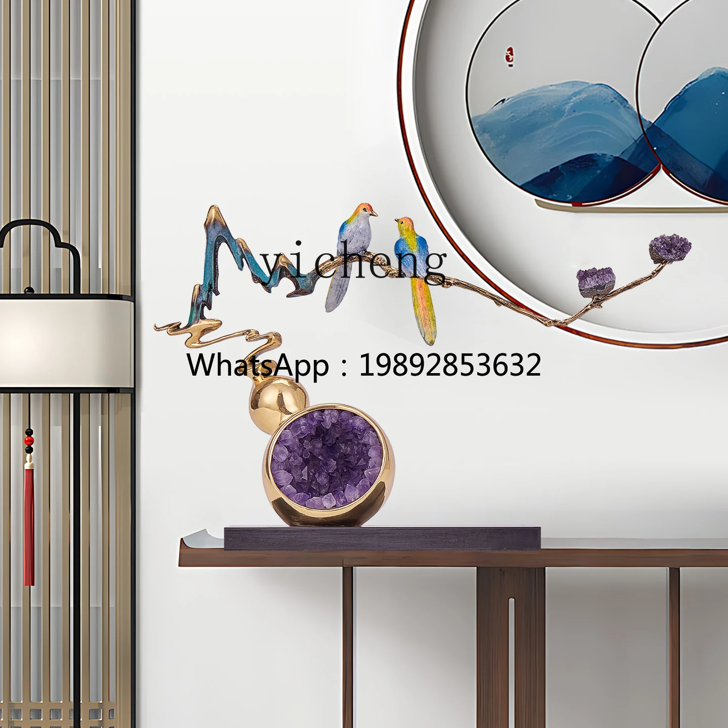 

Радостное фиолетовое хрустальное украшение в виде тыквы для притягивания богатства для входа в гостиную, роскошный элитный светильник