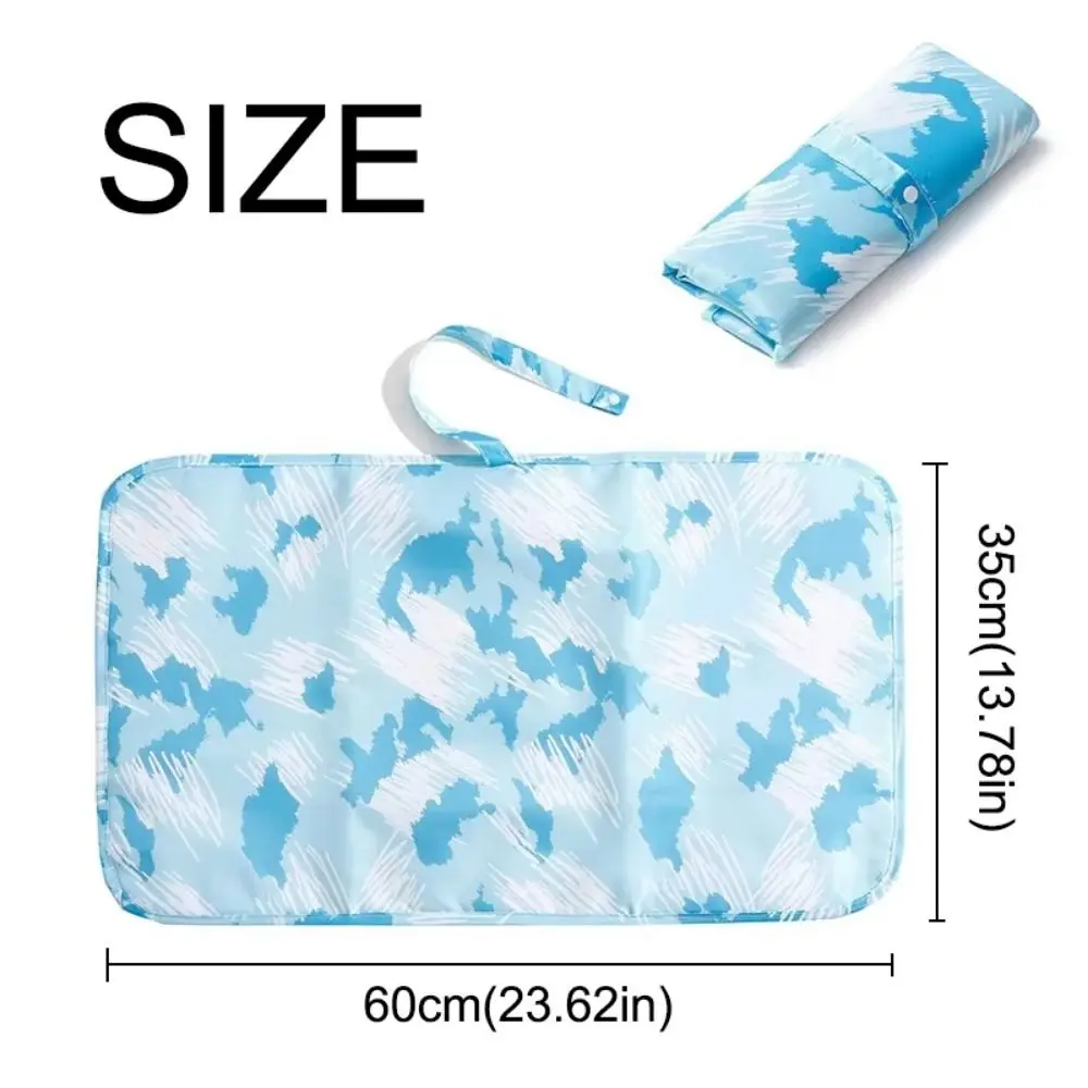 Soft Foldable Baby Changing Mat Waterproof Quick Change Diaper Changing Pad Compact Durable Newborn Diaper Changer Travel