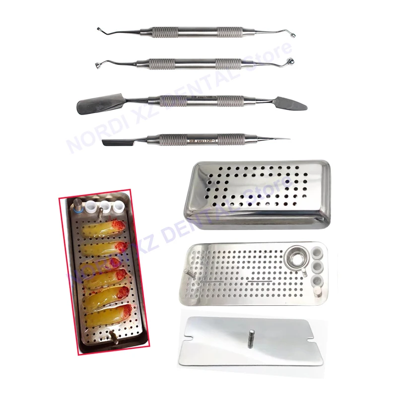 Dental Implant Surgery Kit PRF Pad Spatula Bone Compactors Dental CGF PRF Platelet Rich Fibrin Box Dental Dentist Instruments